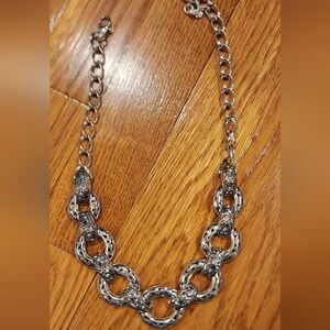 Brighton Crystal Voyage Crystal Oval Link Necklace